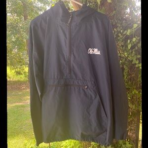 dark blue ole miss windbreaker